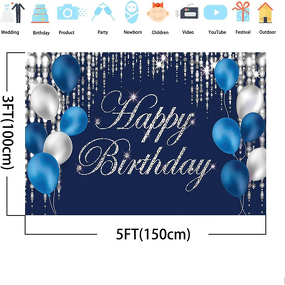 Birthday Balloon Banner Manufacturer - OEM/ODM Custom PVC Polyester Rainbow Colour