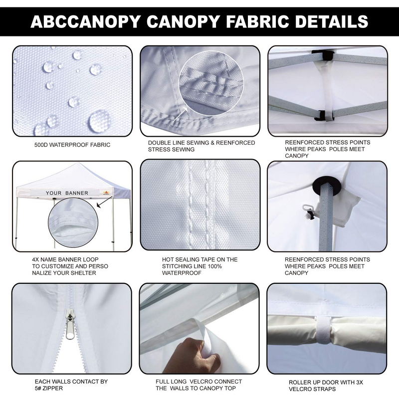 Canopy Tent Manufacturer - OEM/ODM Custom Printed Heavy Duty 10x20 with Walls