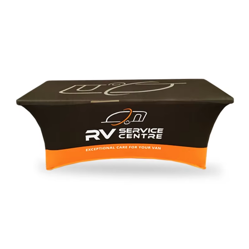 Stretch Table Cover Manufacturer - OEM/ODM Custom 6ft Rectangular Logo Printing