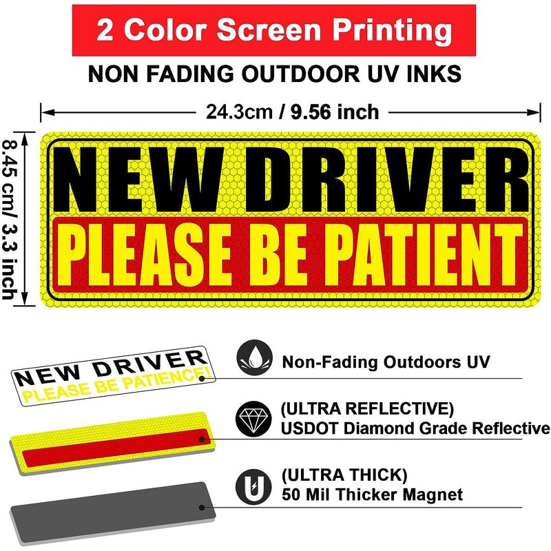 Car Magnet Manufacturer - OEM/ODM Custom Baby Sign Waterproof Reflective