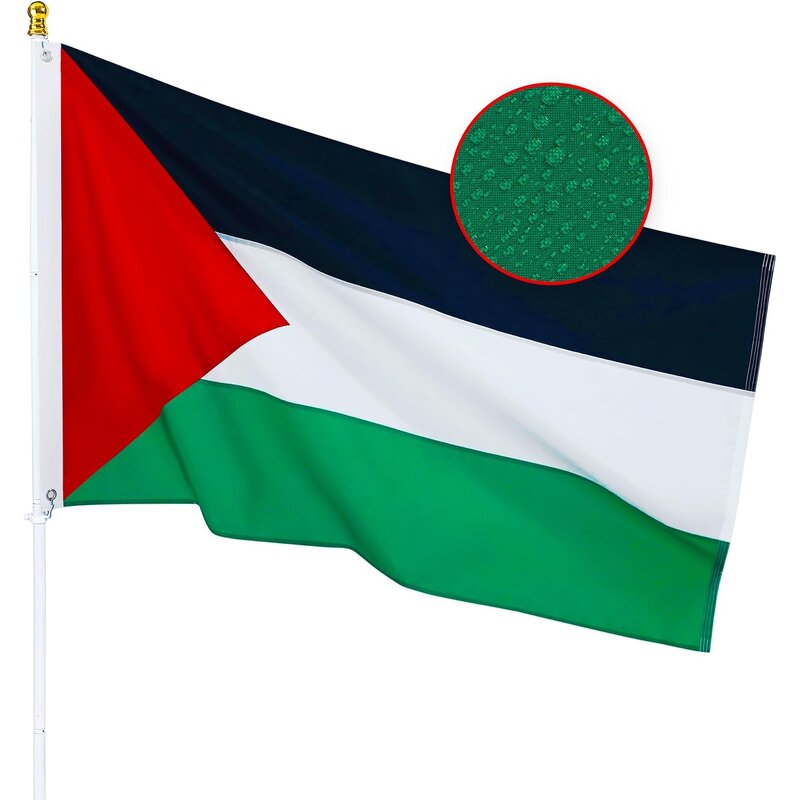 Palestine Flag Manufacturer - OEM/ODM Custom 3X5Ft Waterproof Polyester Flags