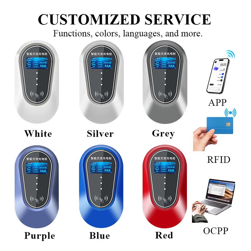 EV Charger Manufacturer - OEM/ODM Custom 7kw Smart Adjustable 32a