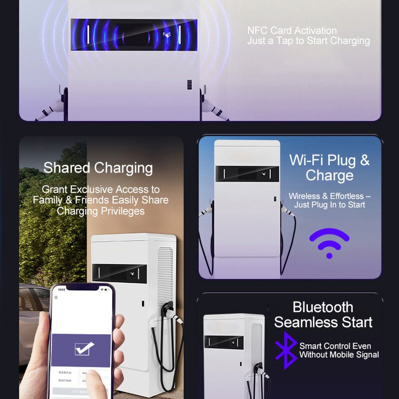 DC Fast Charger Manufacturer - OEM/ODM Custom 150-360kw Level 3 Floor-mounted