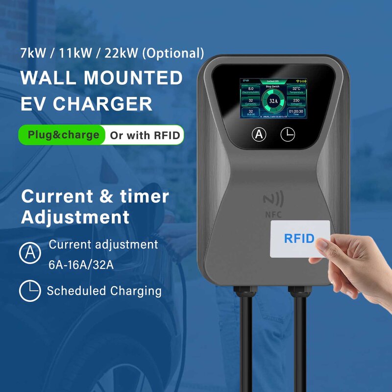 Wallbox Charger Manufacturer - OEM/ODM Custom Smart 7-22kw Gb/t Type 2