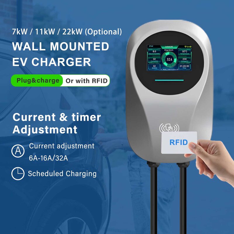 EV Charger Manufacturer - OEM/ODM Custom 22kw Type 2 3 Phase Wallbox