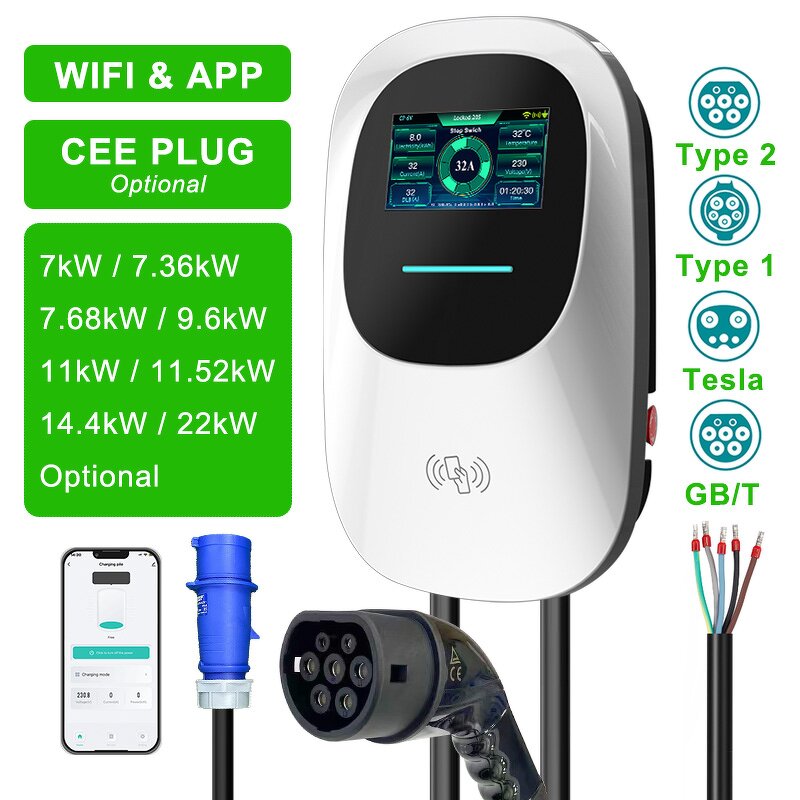 EV Charger Manufacturer - OEM/ODM Custom 22kw Gbt Ac 3 Phase Fast