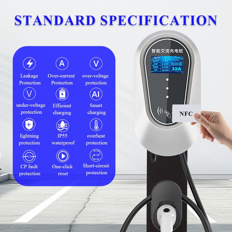 EV Charger Manufacturer - OEM/ODM Custom 7kw Smart Adjustable 32a