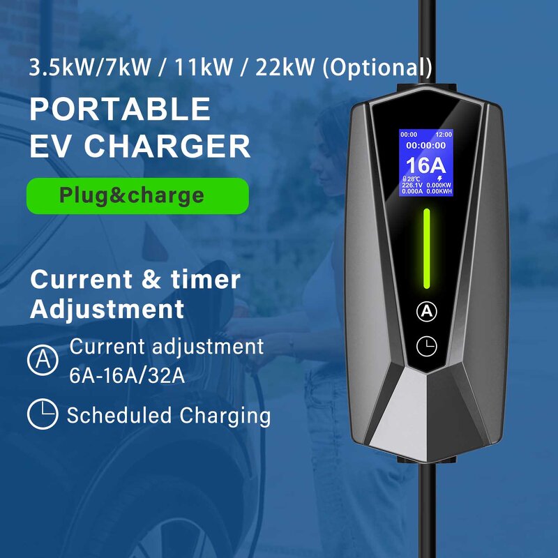 EV Charger Manufacturer - OEM/ODM Custom 3-7kw Type2 Leapmotor Nissan