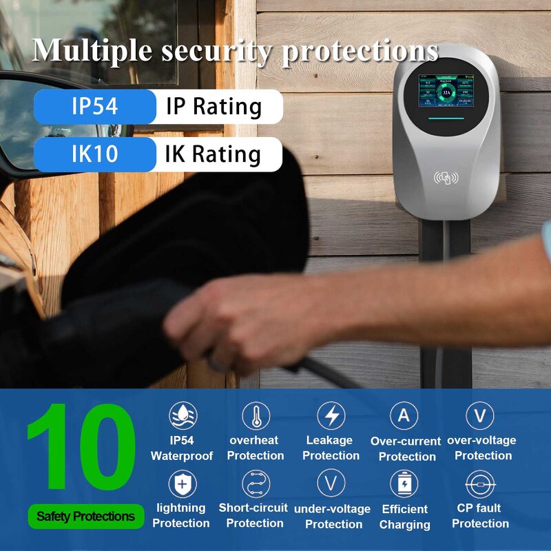 EV Charger Manufacturer - OEM/ODM Custom 22kw Type 2 3 Phase Wallbox