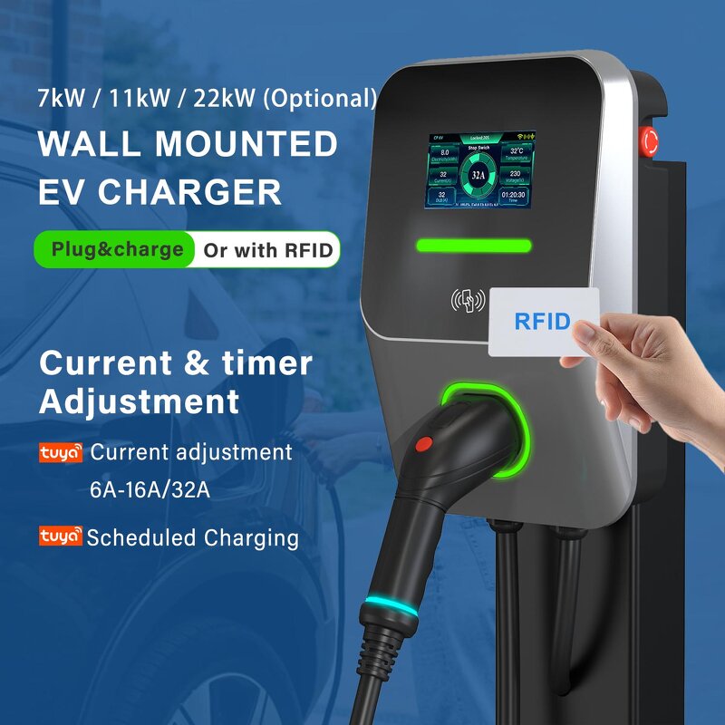 EV Charger Station Manufacturer - OEM/ODM Custom Wall Mount Smart 7-22kw
