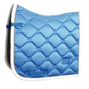English Saddle Pad Manufacturer - OEM/ODM Custom Satin Fabric Dressage Blue