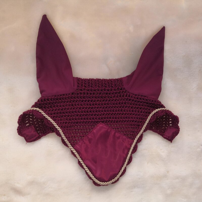 Horse Ear Bonnet Manufacturer - OEM/ODM Custom White Fly Mask Crochet