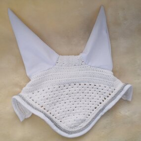 Horse Ear Bonnet Manufacturer - OEM/ODM Custom White Fly Mask Crochet