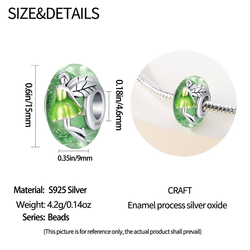 Silver Charm Bead Manufacturer - OEM/ODM Custom S925 Sterling Silver Moonlight