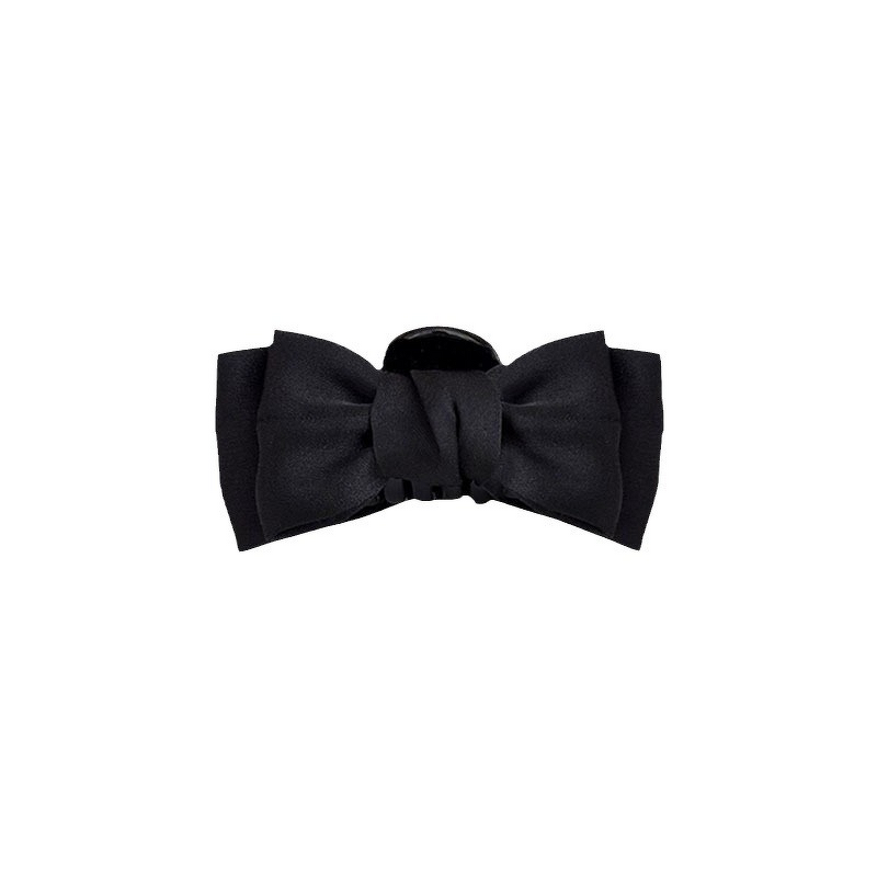 Hair Clip Manufacturer - OEM/ODM Custom Black Bow Head Grab Side Clip