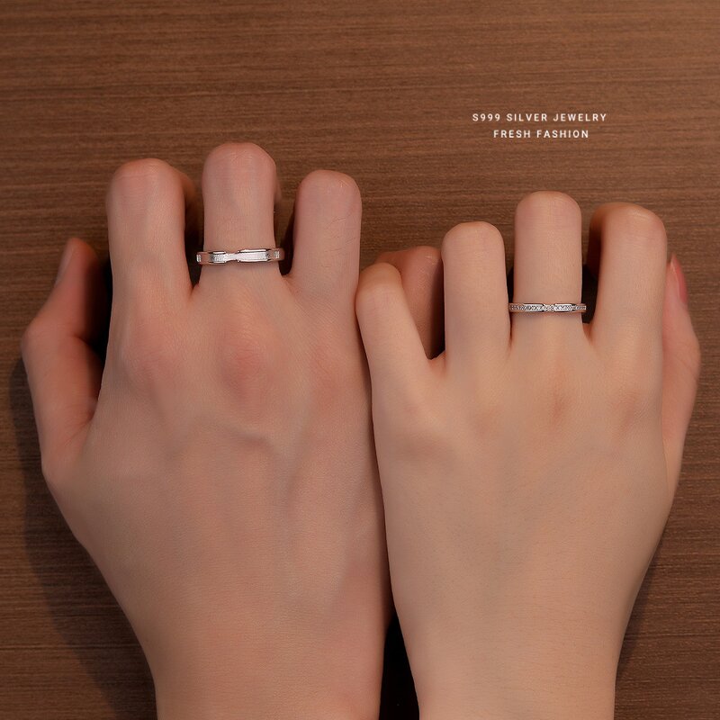 Couple Ring Manufacturer - OEM/ODM Custom S999 Sterling Silver Niche