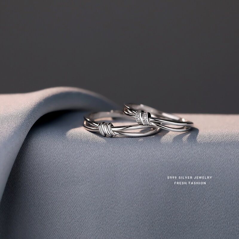 Thousand Knots Ring Manufacturer - OEM/ODM Custom S999 Sterling Silver Adjustable