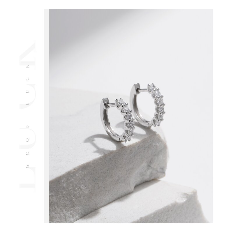 Moissanite Earrings Manufacturer - OEM/ODM Custom 925 Sterling Silver Minimalist