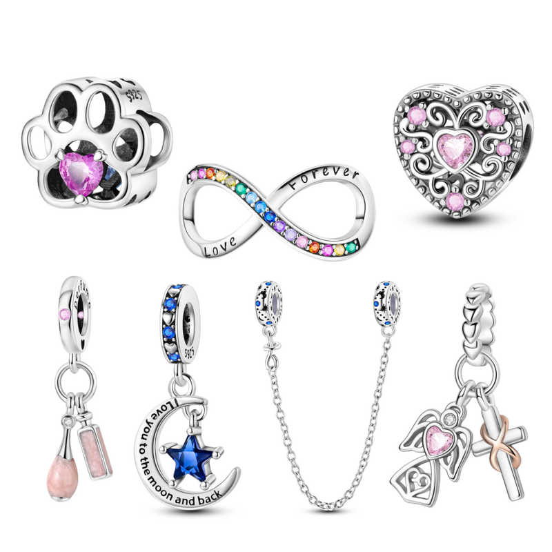 Animal Charm Manufacturer - OEM/ODM Custom 925 Sterling Silver Star Moon