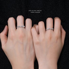 Wedding Ring Set Manufacturer - OEM/ODM Custom S999 Sterling Silver Luxury