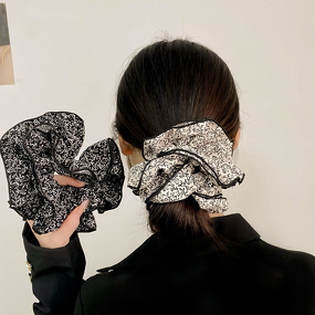 Leopard Scrunchies Manufacturer - OEM/ODM Custom Satin Rubber Striped Hair