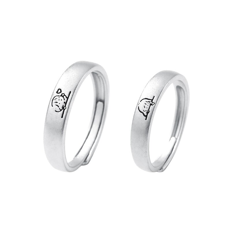 Cat Couple Ring Manufacturer - OEM/ODM Custom S999 Adjustable Anniversary