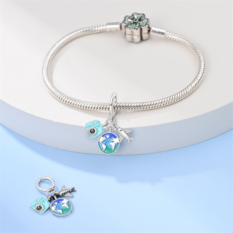 Travel Bag Charm Manufacturer - OEM/ODM Custom 925 Sterling Silver Zircon Heart