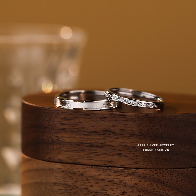 Couple Ring Manufacturer - OEM/ODM Custom S999 Sterling Silver Niche