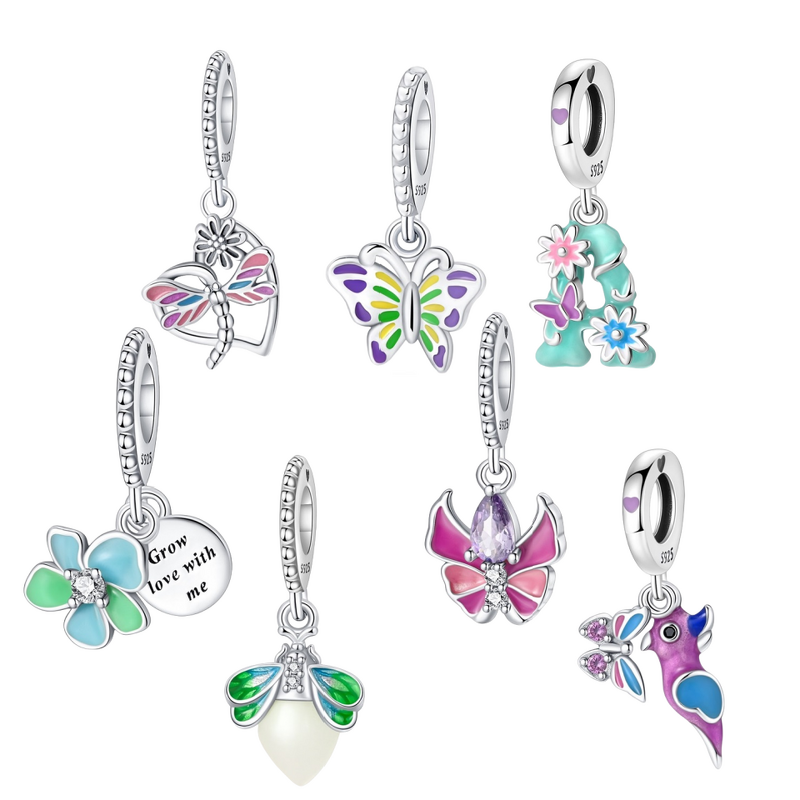 Butterfly Charm Pendant Manufacturer - OEM/ODM Custom S925 Sterling Silver Firefly