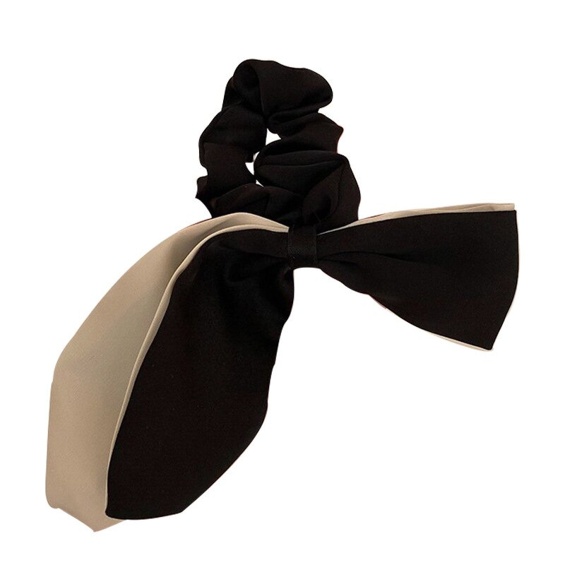 Hair Rope Manufacturer - OEM/ODM Custom Elegant Black French Chiffon