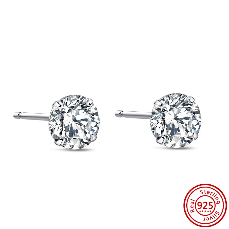 Stud Earrings Manufacturer - OEM/ODM Custom S925 Silver Zircon Red Green