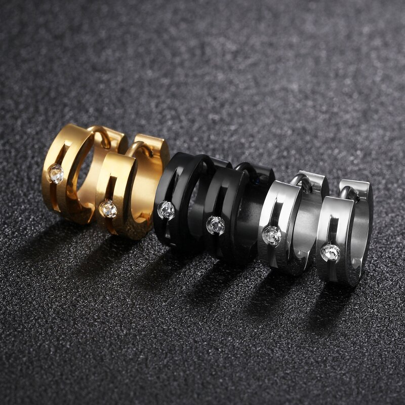 Hoop Earrings Manufacturer - OEM/ODM Custom Stainless Steel Hip-Hop Style