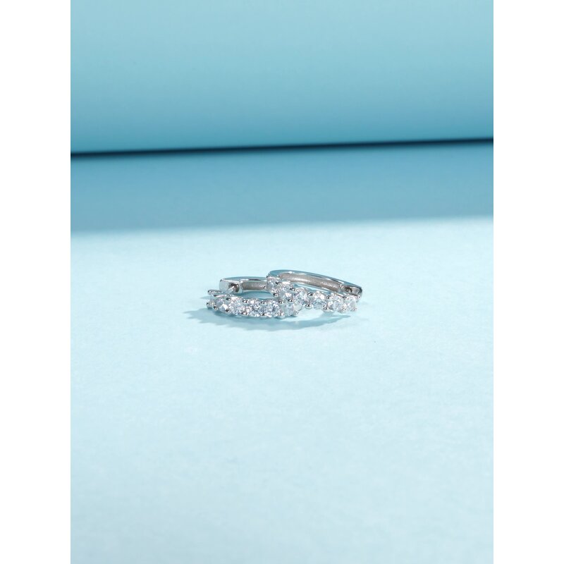 Moissanite Earrings Manufacturer - OEM/ODM Custom 925 Sterling Silver Minimalist