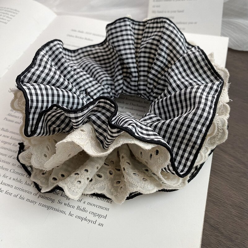 Hair Rope Manufacturer - OEM/ODM Custom Handmade Double-layer Cotton Plaid