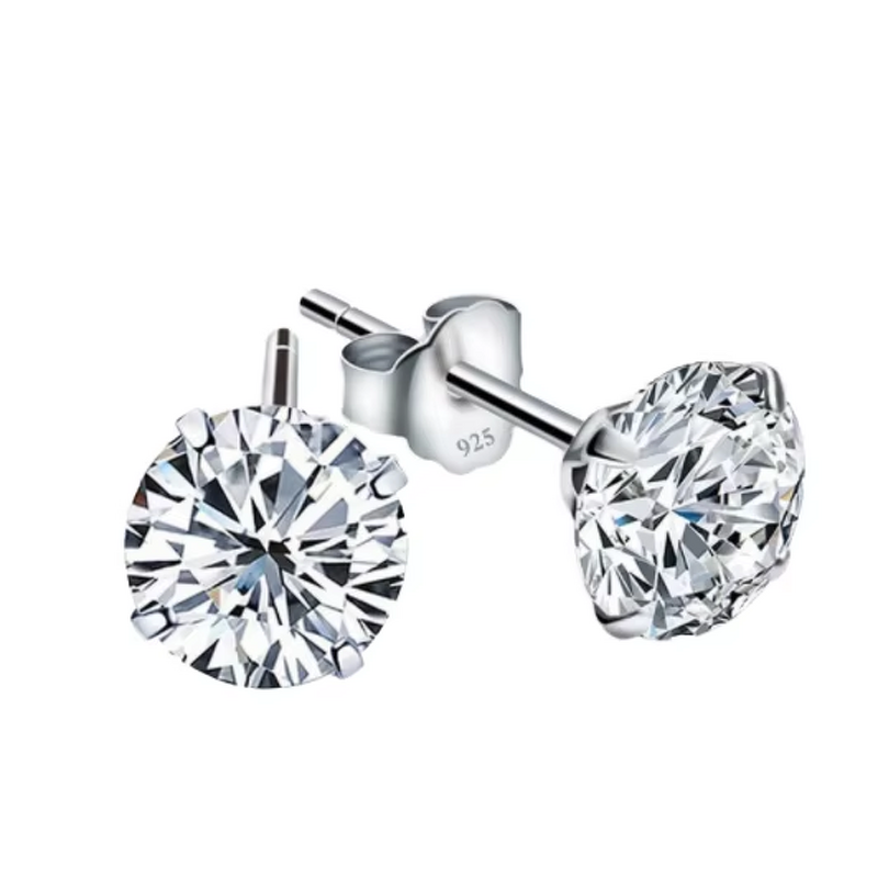 Stud Earrings Manufacturer - OEM/ODM Custom 925 Sterling Silver Flash Zircon