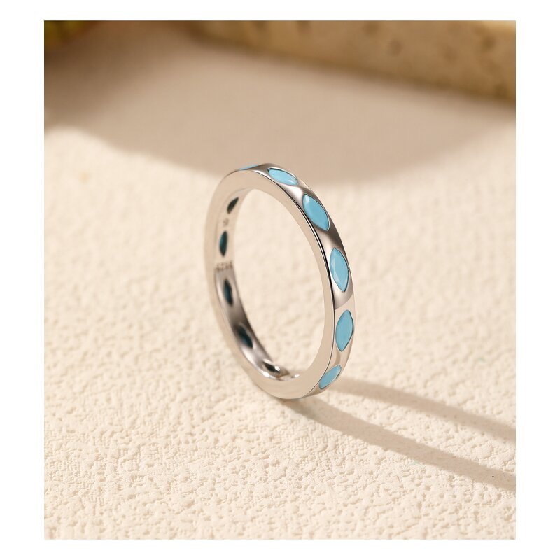 Colorful Ring Manufacturer - OEM/ODM Custom 925 Sterling Silver Shiny Matching