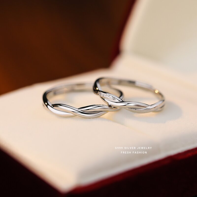 Mobius Ring Manufacturer - OEM/ODM Custom S999 Silver Wedding Engagement