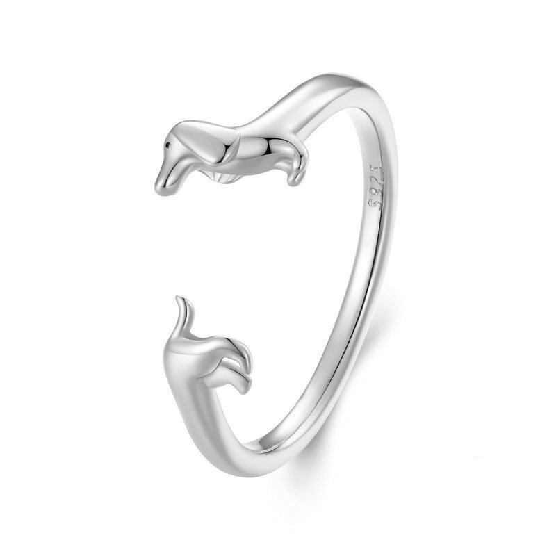 Dachshund Ring Manufacturer - OEM/ODM Custom 925 Sterling Silver Puppy