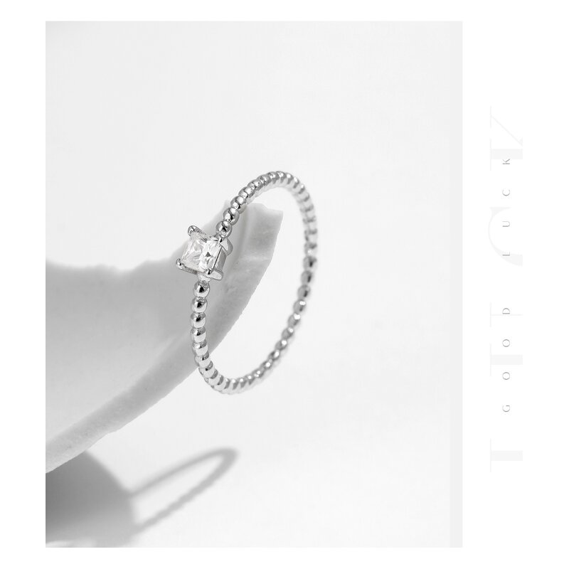 Heart Geometry Ring Manufacturer - OEM/ODM Custom 925 Silver Shiny Moissanite