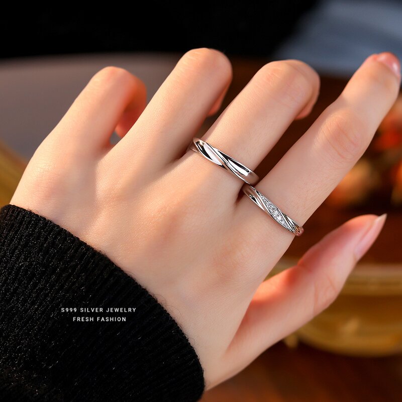 Wedding Ring Manufacturer - OEM/ODM Custom 999 Sterling Silver Adjustable