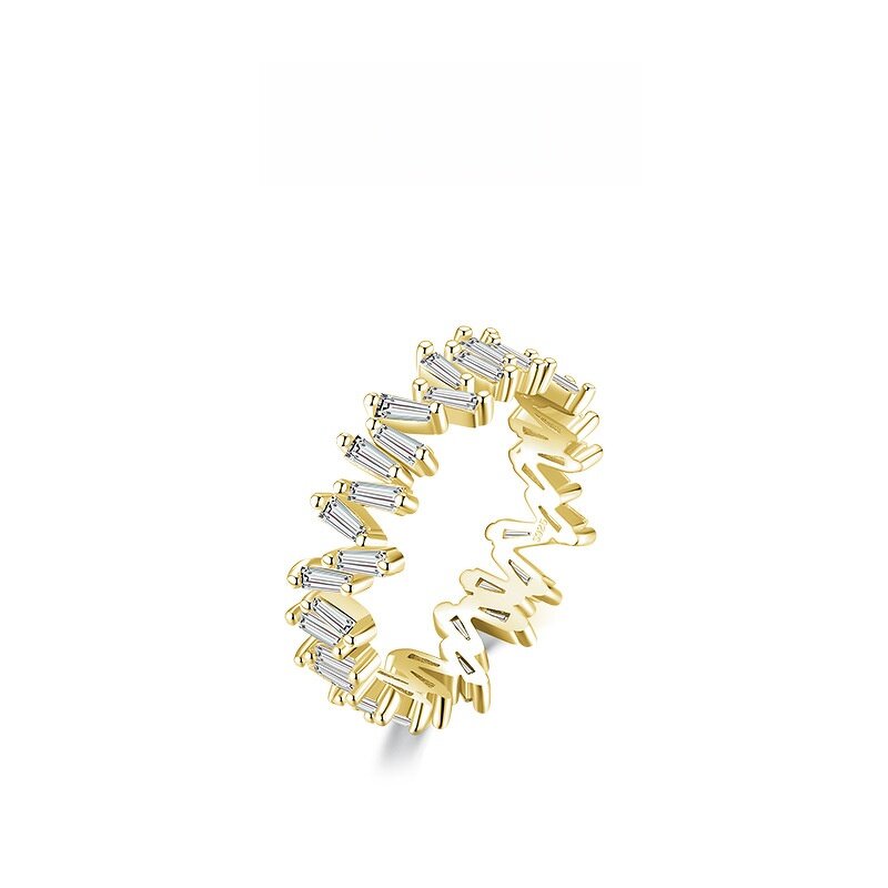 Zircon Ring Manufacturer - OEM/ODM Custom 925 Sterling Silver Layered Style