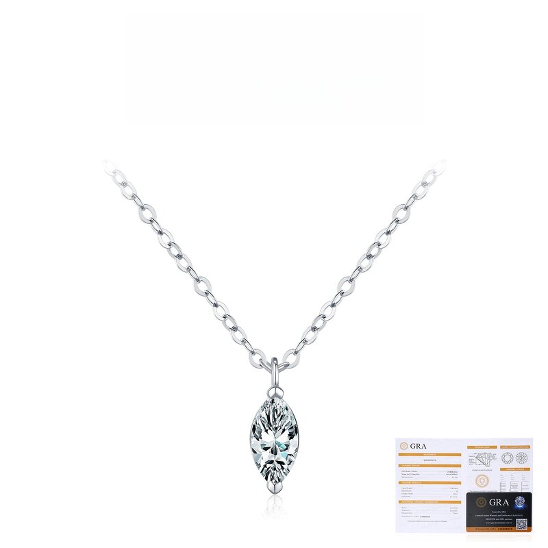 Moissanite Necklace Manufacturer - OEM/ODM Custom VVS1 925 Sterling Silver