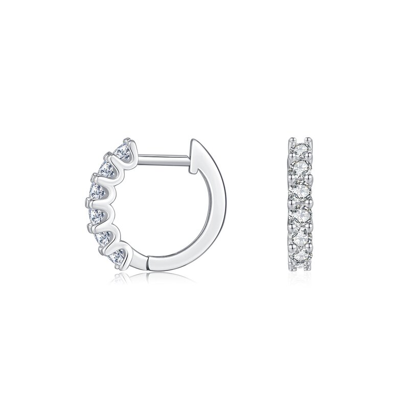 Moissanite Earrings Manufacturer - OEM/ODM Custom 925 Sterling Silver Minimalist