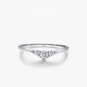 Arrowhead Ring Manufacturer - OEM/ODM Custom 925 Silver Shiny Moissanite