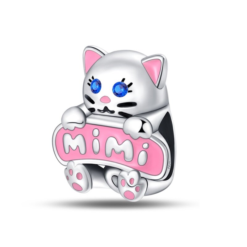 Cat Charm Pendant Manufacturer - OEM/ODM Custom S925 Silver DIY Jewelry