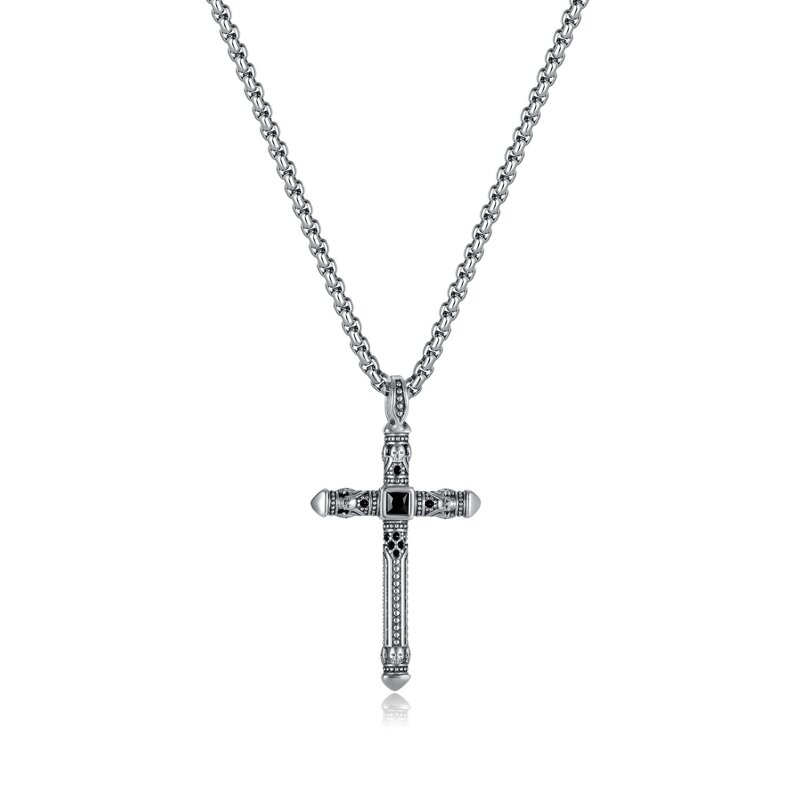 Men's Necklace Manufacturer - OEM/ODM Custom Stainless Steel Cross Pendant