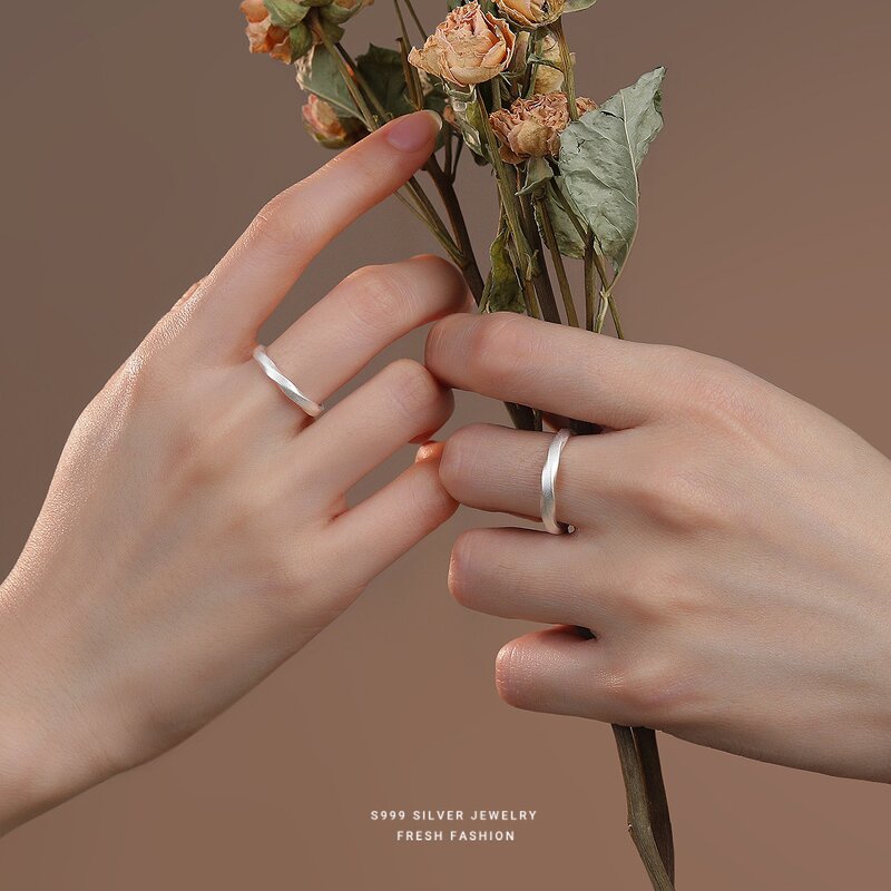 Open Ring Manufacturer - OEM/ODM Custom S999 Sterling Silver Twist