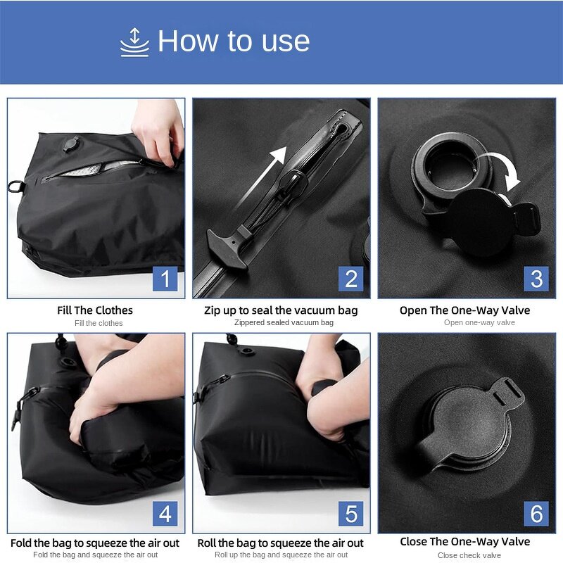 Travel Storage Bag Factory - Geometric TPU Vacuum Compression Waterproof Bag