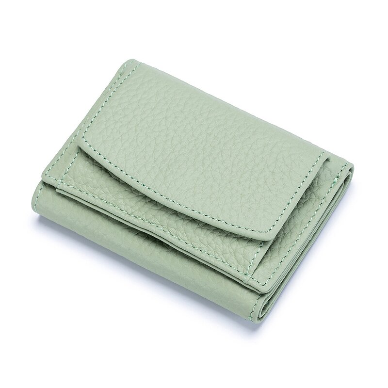 Card Holder Supplier - RFID Blocking Small Genuine Leather Wallet