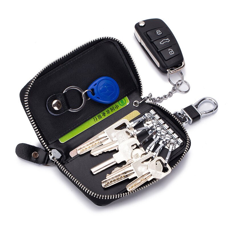 Keychain Wallet Manufacturer - Promotional 6 Hook Zipper Card Holder Bag